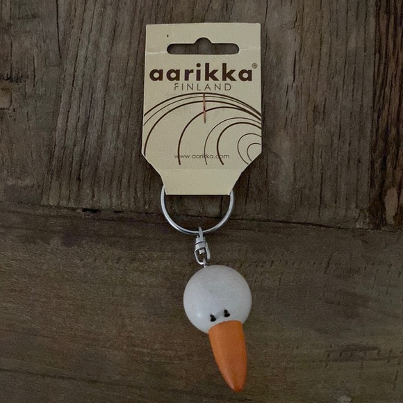 Vintage Aarikka Finland Wooden Key Chain - Picture 2 of 5